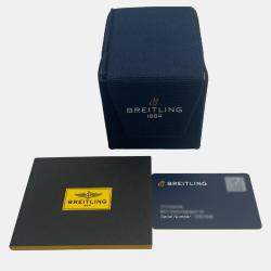 Breitling White Shell Stainless Steel Transocean A1631053/A765 Automatic Men's Wristwatch 38 mm