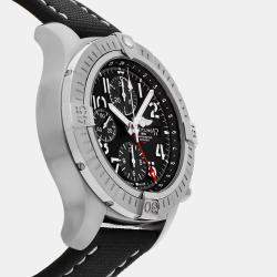 Pre Owned Breitling Black Stainless Steel Avenger A24315101B1X2 Automatic Men's Wristwatch 45 mm