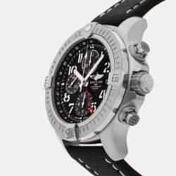 Pre Owned Breitling Black Stainless Steel Avenger A24315101B1X2 Automatic Men's Wristwatch 45 mm