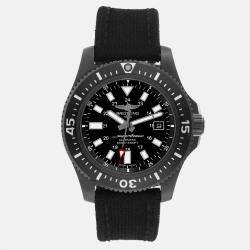 Breitling Black Stainless Steel Superocean Automatic Men's Wristwatch 44 mm