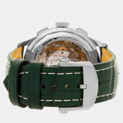 Breitling Green Stainless Steel Premier Automatic Men's Wristwatch 42 mm