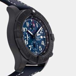 Breitling Blue Stainless Steel Super Avenger V13375101C1X2 Automatic Men's Wristwatch 48 mm
