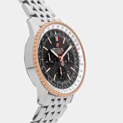 Breitling Grey Stainless Steel Navitimer UB0121211F1A1 Automatic Men's Wristwatch 43 mm