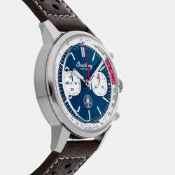 Breitling Blue Stainless Steel Top Time AB01763A1C1X1 Automatic Men's Wristwatch 41 mm