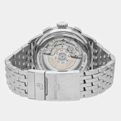 Breitling Blue Stainless Steel Premier AB0118A61C1A1 Automatic Men's Wristwatch 42 mm