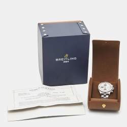 Pre Owned Breitling Silver Stainless Steel SuperOcean A13340 Men's Wristwatch 42 mm