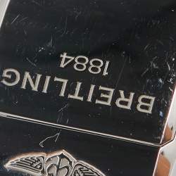 Breitling for Bentley Silver Stainless Steel Rubber Barnato Racing A25366 Men's Wristwatch 49 mm