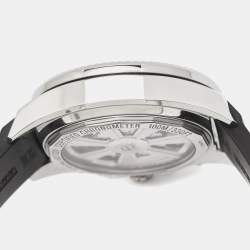 Breitling for Bentley Silver Stainless Steel Rubber Barnato Racing A25366 Men's Wristwatch 49 mm