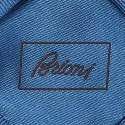 Pre Owned Brioni Blue Silk Jacquard Classic Tie