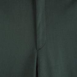 Brioni Olive Green Roman Style Wool Trousers 4XL