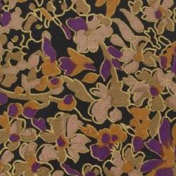 Brioni Brown Floral Printed Silk Tie 