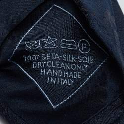 Pre Owned Brioni Blue Paisley Jacquard Silk Traditional Tie 