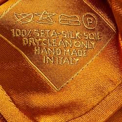 Brioni Golden Brown Satin Traditional Tie 