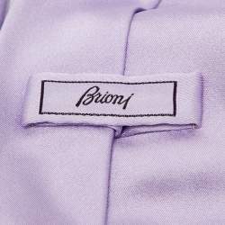 Brioni Lavender Satin Traditional Tie 