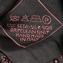 Brioni Brown/Pink Floral Patterned Silk Traditional Tie 
