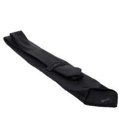 Pre Owned Brioni Black Striped Silk Textured Pleat Detail Tie
