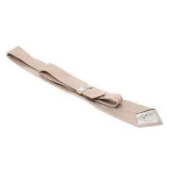 مملوكة مسبقًا رابطة بريوني جاكارد حرير منقوشة بيج