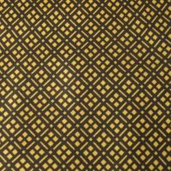 مملوكة مسبقًا ربطة عنق بريوني فينتدج تقليدية حرير نمط ألماس أصفر 