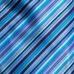 Brioni Blue & Purple Diagonal Striped Silk Tie