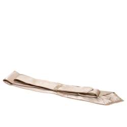 Pre Owned Brioni Beige Satin Silk Traditional Tie