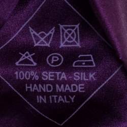 Pre Owned ربطة عنق بريوني حرير بنفسجي
