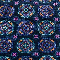 Pre Owned Brioni Teal Blue Floral Print Silk Tie