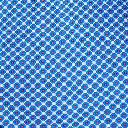 Pre Owned Brioni Blue Printed Silk Satin Tie