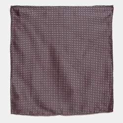 Pre Owned Brioni Multicolor Printed Satin Silk Pocket Square and Tie 