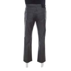 Brioni Grey Wool & Silk Blend Jeans L