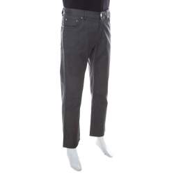 Brioni Grey Wool & Silk Blend Jeans L