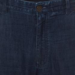 Pre Owned Brioni Dark Blue Straight Legged Denim Stelvio Jeans 5XL