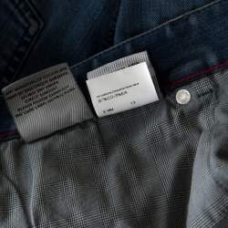 Pre Owned Brioni Blue Medium Wash Denim Straight Legged Jeans 5XL