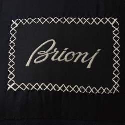 Pre Owned Brioni Navy Blue Super 170's Striped Wool Parlamento Suit XXL