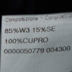 Pre Owned Brioni Navy Blue Wool and Silk Striped Parlamento Suit XXL