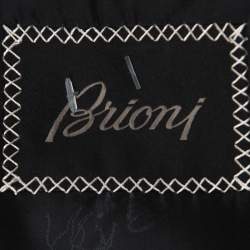 Brioni Super 150s Palatino Grey Striped Wool Suit XL