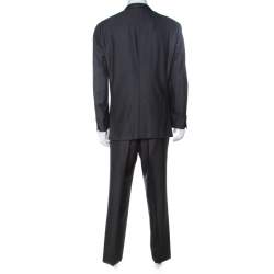 Brioni Grey Wool and Silk NM Estense Suit XXL