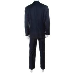 Brioni Navy Blue Wool Parlamento Suit 2XL