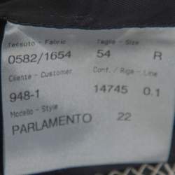 Brioni Navy Blue Wool Parlamento Suit 2XL