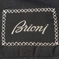 Brioni Grey Checked Wool Super 150s Parlamento Suit 2XL