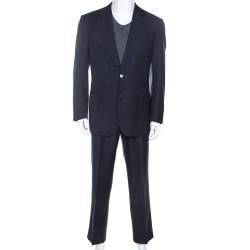 Brioni Navy Blue Wool Palatino Regular Fit Suit XL