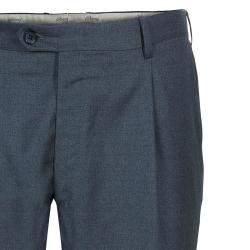 Brioni Men's Grey Wool Trousers L
