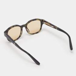 Pre Owned Brunello Cucinelli Yellow/Black BC3010 Pillow Sunglasses