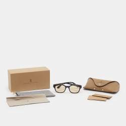 Pre Owned Brunello Cucinelli Yellow/Black BC3010 Pillow Sunglasses