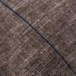 Brunello Cucinelli Beige Linen & Silk Diagonal Striped Tie
