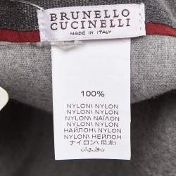Brunello Cucinelli Taupe Technical Cap L