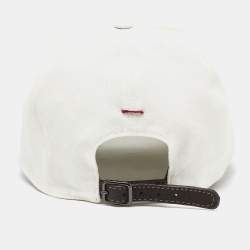 Brunello Cucinelli White Cotton Cap L