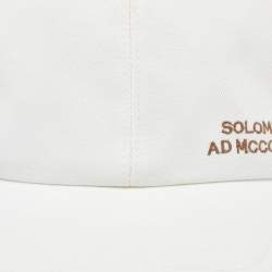 Brunello Cucinelli White Cotton Cap L