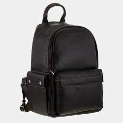 Brunello Cucinelli Black Grained Calfskin Backpack