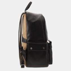 Brunello Cucinelli Black Grained Calfskin Backpack