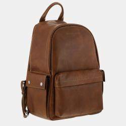 Brunello Cucinelli Brown Grained Calfskin Backpack